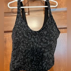 Lululemon Black Cheetah Print Align Tank Top